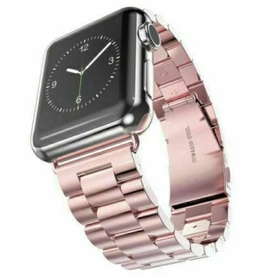 Correa metálica iWatch de acero inoxidable para Apple Watch Series 9 8 7 6 SE 5 4 3 Foto 1 de 4