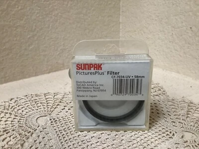 Sunpak 58mm UV Haze Lens Filter - Image 1 of 4
