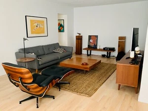 Genuine Eames Lounge Chair and Ottoman (Santos Palisander) Herman Miller  - Picture 1 of 3