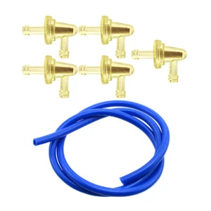 1/4" Fuel Filter 90 Degree With Hose For Motorcycle Pit Dirt Bike Snowmobile - Picture 1 of 8