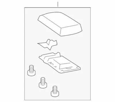Reposabrazos genuino GM 2006-2016 Chevrolet Impala Limited Impala titanio 15779836 Foto 1 de 2