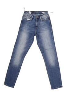 Mavi Alissa knöchelhohe super dünne blaue Denimjeans Mid Wash Damen 25 - Bild 1 von 15