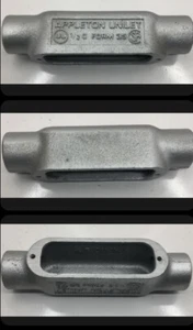 C50-M APPLETON 1/2-INCH, C’s, MALLEABLE IRON CONDUIT BODIES, 1/2”, Lot Of 5 - Picture 1 of 1