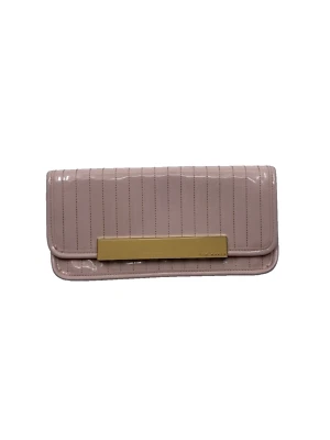 [TED BAKER] Light Pink Shiny PVC Patent Clutch Pouch/Bag - Pocket w zip - VGUC! - Image 1 of 4
