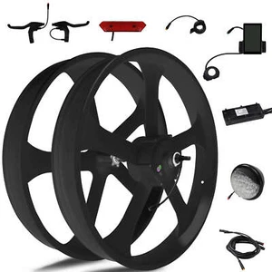 Tracer 26" 3" Wheels Motor Wheel One piece Wheelset Ebike Conversion Kit - Picture 1 of 17