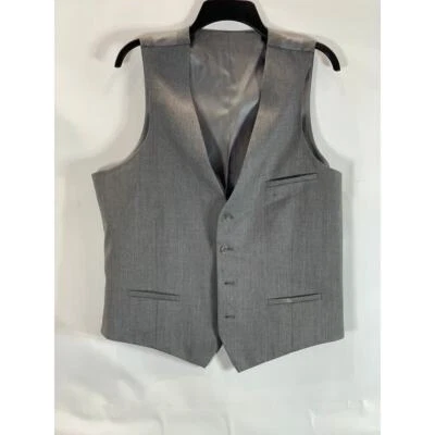Chaleco Traje BAR III Para Hombre Gris Carbón Lana Extra Delgado Piel de Tiburón Talla 42R Foto 1 de 4