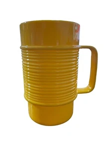 Rubbermaid Vintage Melamine Yellow Ribbed Cup #3829 Plastic Replacement - Bild 1 von 5