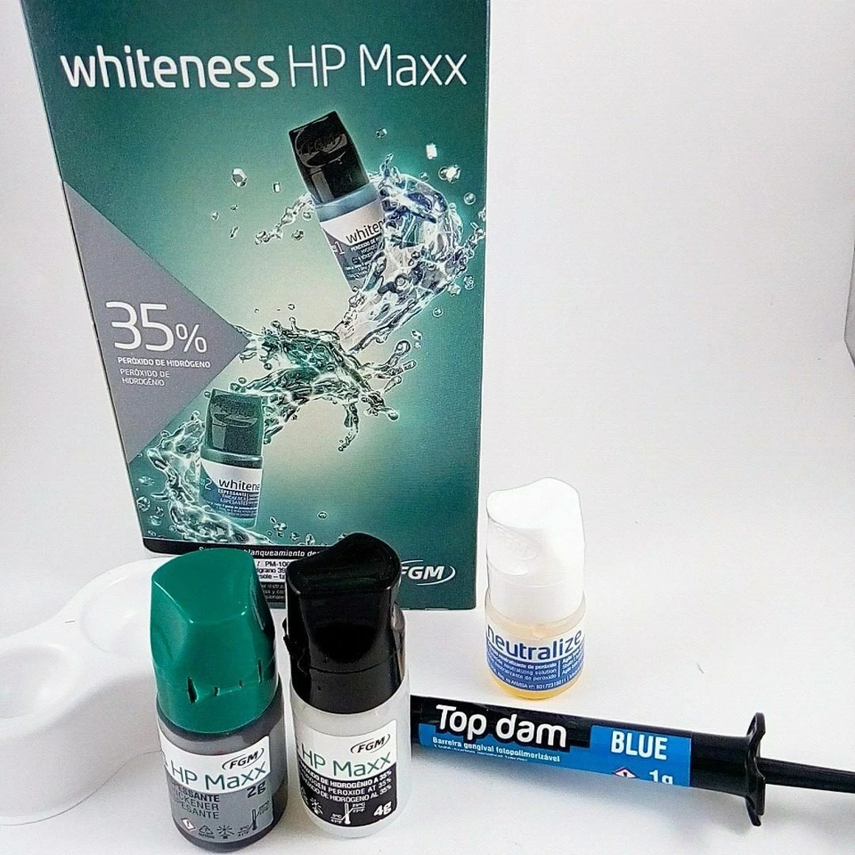 Kit avanzado de dientes blanqueadores Whiness HP Maxx en oficina (lejía) 35 por ciento Foto 1 de 4