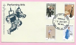 AUSTRALIA 1977 FDC - ARTI DELLO SPETTACOLO - FDI TOWNSVILLE. QLD - Foto 1 di 1
