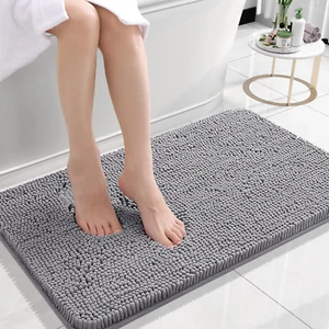 Alfombras de baño grandes de oruga con alfombra duradera lavable a máquina de respaldo antideslizante - Imagen 1 de 12