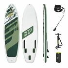 Hydro-Force Paddle Board Unisex Kahawai Set Surf Stand Up Paddle SUP White Green