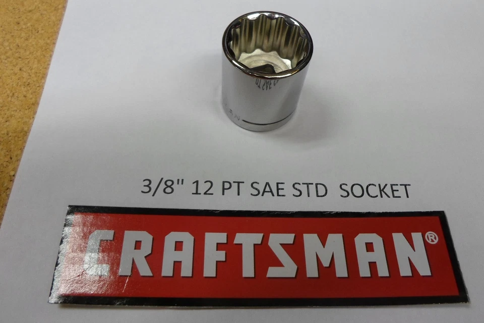 CRAFTSMAN 3/8" STD SOCKET 12PT SAE REPLACEMENT - Image 1 of 1
