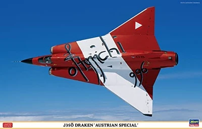 Hasegawa 1/48 Austrian Army Air Corps J35o Draken Austrian Special F/S JAPAN81 - Immagine 1 di 4