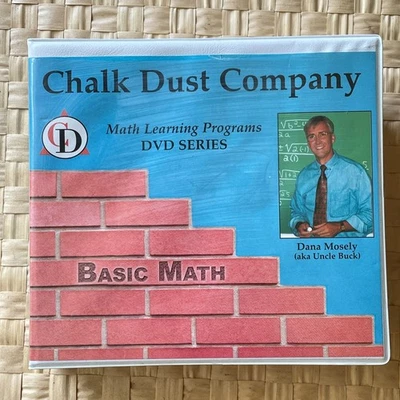 Chalk Dust Basic Math DVD Videos Dana Mosely Mosley Home School Tutor - Image 1 of 2