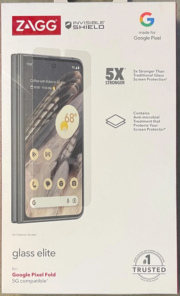 ZAGG InvisibleShield Glass Google Pixel Fold Screen Protector Smudge Resistant - Image 1 of 2