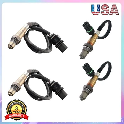 Juego de 4 sensores de oxígeno ascendente + descendente para BMW 750I 750LI 2006 2007 2008 4,8 L V8 Foto 1 de 4