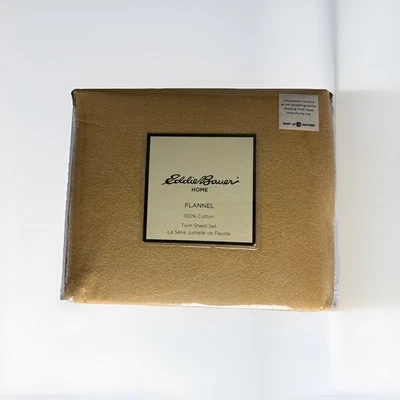 Eddie Bauer  3 Pc Flannel Sheet Twin Set Natural Cotton  Bedding Home Collection - Image 1 of 4