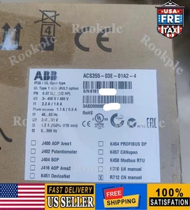 ACS355-03E-01A2-4 brand new ABB frequency converter with box No Keypad - Picture 1 of 13