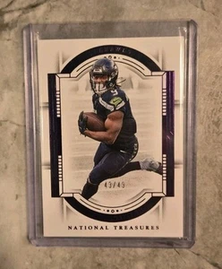 2023 Panini National Treasures - Kenneth Walker III #92 Purple /49 - Picture 1 of 2