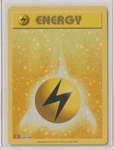 Juego de cartas coleccionables Pokémon clásico 2023: mazo Charizard Lightning Energy 34/34 como nuevo holo #5 - Imagen 1 de 1