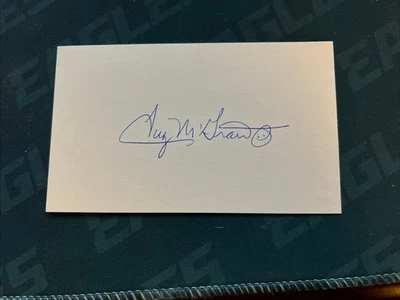 Tug McGraw Philadelphia Phillies New York Mets Signed Index Card PSA DNA - Image 1 of 2