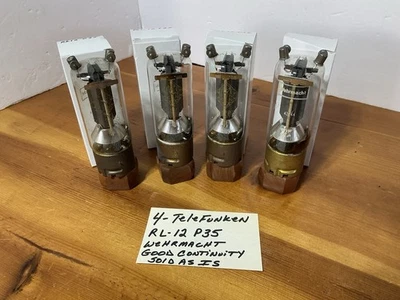 Tubo de válvula RL12P35 Telefunken/Valvo Power Pentode 4 piezas probado buena continuidad Foto 1 de 4