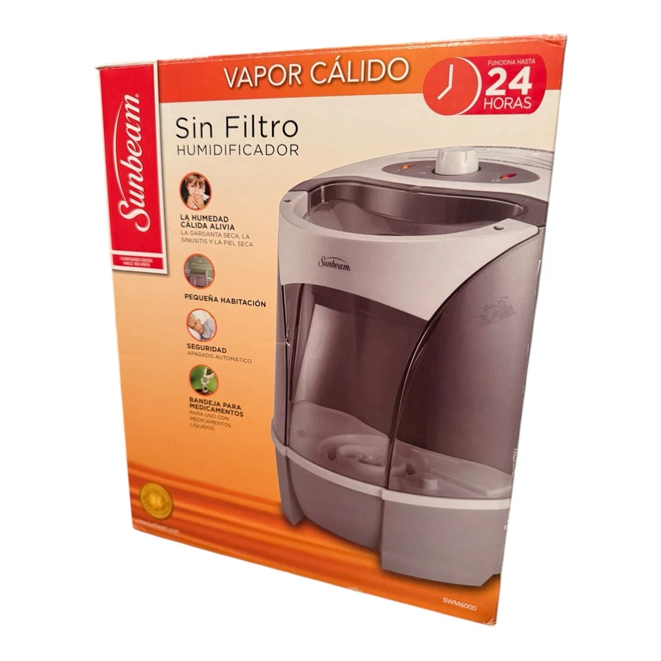 Sunbeam 1Model  SWM6000  Warm Mist Humidifier Brand New - Image 1 of 3