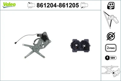 Fensterheber VALEO 861204 12V für BMW 5er E34 Touring 518 520 24V 524 525 tds - Bild 1 von 4