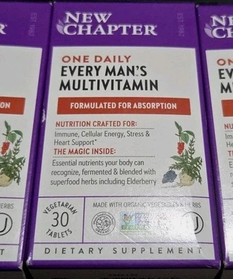 Nuevo Multivitamínico diario para cada hombre Capítulo Uno, 30 unidades Foto 1 de 4