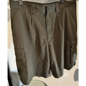 NWT Croft & Barrow Men's Size 36 Shorts Pleated Front Olive Khaki - Picture 1 of 5