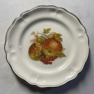 Vintage 9” Nuevo San Isidro Plate Fruit Design Gold Edge Winterling Roslau Like - Picture 1 of 3