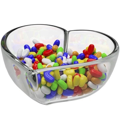 Cuenco Corazón 10", Colección Servware Decorativo, Hecho de Cristal, Para Ensalada... Foto 1 de 4