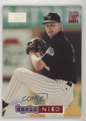 1994 Topps Stadium Club 1st Day Issue /2000 David Nied #153 - Image 1 of 2