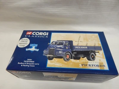 CORGI BEDFORD S DROPSIDE LORRY & PACKING CRATES PICKFORDS 20501 BNIB 1:50 - Image 1 of 4