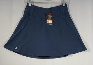 Antiqua Apparel NUOVO donna gonna corta media chip blu navy elasticizzata comoda - Foto 1 di 17