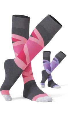 Pack de 2 calcetines de esquí Celersport para mujer talla pequeña Foto 1 de 4