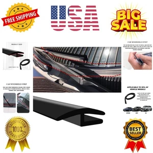 Tira de sello de goma para capó de parabrisas de 1,7 M/5,6 pies, moldura negra en forma de H... - Imagen 1 de 6