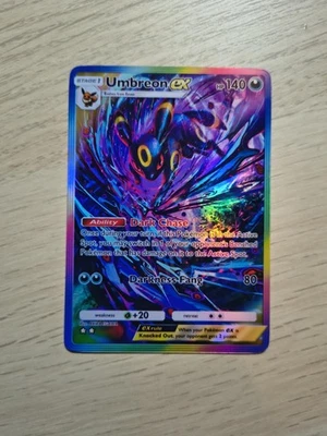 Umbreon EX Pokemon Pocket Card Holo Full Art Wisdom of Sea & Sky [READ INFO] - image 1 of 2