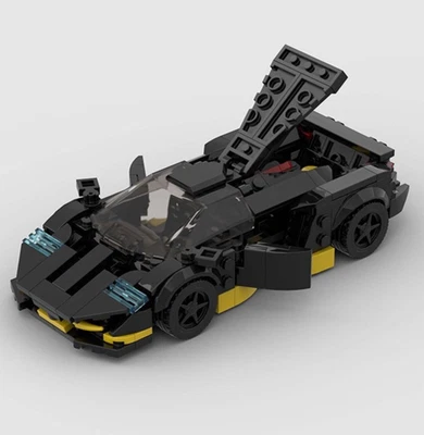 Custom MOC Lego Lamborghini Centenario Supercar 326 Piece Building Brick Car - Image 1 of 4