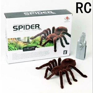 Remote Control Creepy Soft Scary Plush Spider Infrared RC Tarantula Kid Toys New - Picture 1 of 10