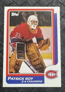 1986-87 Topps Montreal Canadiens #53 Patrick Roy (RC) excelente estado - Imagen 1 de 2