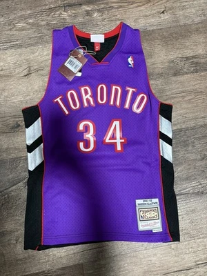 Toronto Raptors Hakeem Olajuwon Size Medium Jersey 2001/02  MITCHELL & NESS - Image 1 of 4