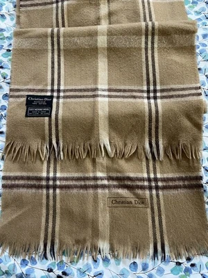 Christian Dior Monsieur Paris New York  100% Merino Wool Plaid Made In JAPAN - Image 1 of 4