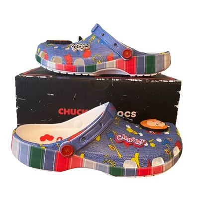 Crocs Chucky Classic Slip On Clogs Men’s Size 13 Sandals Halloween - Image 1 of 4