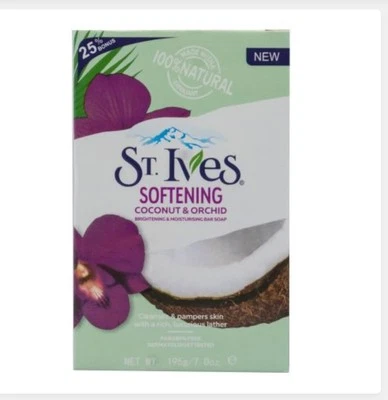 St. Ives - Softening Coconut &Orchid Brightening & Moisturizing Bar Soap