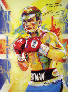 RICKY HATTON Official Licensed poster for the Castillo fight by Richard T. Slone