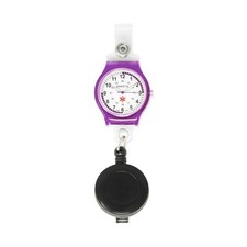 Dakota 3-in-1 Retractable Nurse Watch with Id Badge Holder Purple