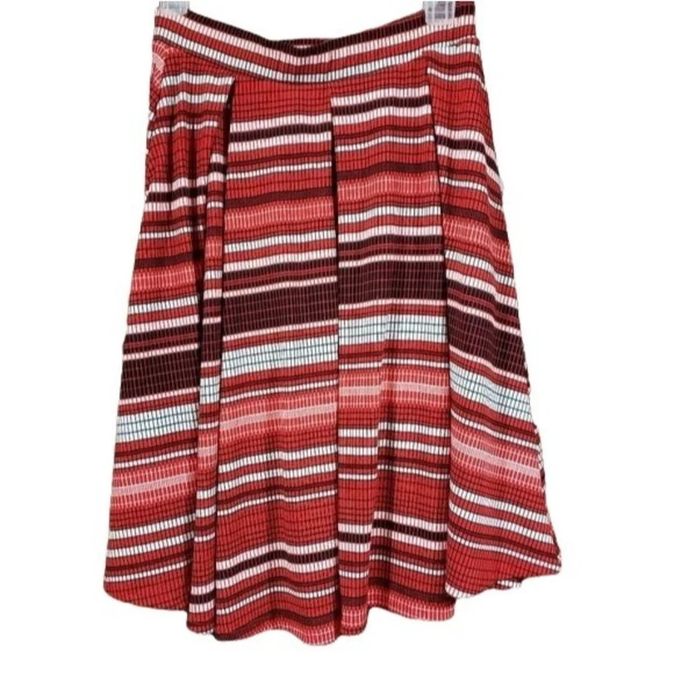 Lularoe NUEVO CON ETIQUETAS Madison Falda Plisada a Rayas con Bolsillos Mujer Talla Pequeña Foto 1 de 4