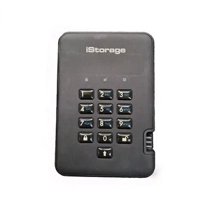 iStorage diskAshur2 5 To, disque dur externe portable 2,5 pouces - Noir fantôme - Photo 1/3