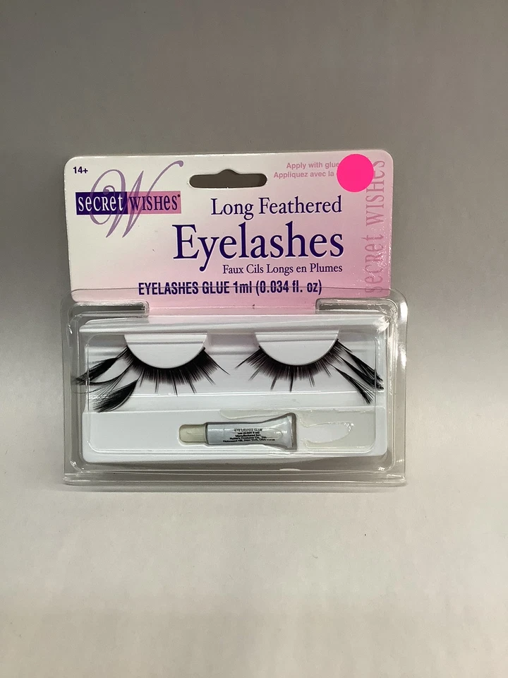 Pestañas largas de avestruz emplumadas Foto 1 de 1